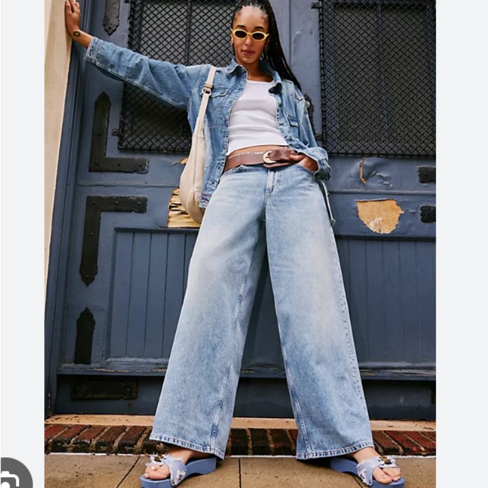 We the Free Baggy Light Blue Women's Jeans